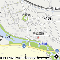 兵庫県赤穂郡上郡町竹万821周辺の地図