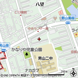 京都府八幡市男山周辺の地図