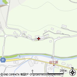岡山県加賀郡吉備中央町田土93周辺の地図