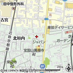 京都府城陽市久世北垣内25周辺の地図