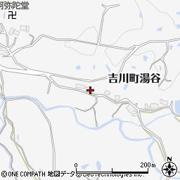 兵庫県三木市吉川町湯谷370周辺の地図
