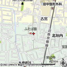 京都府城陽市久世北垣内75周辺の地図
