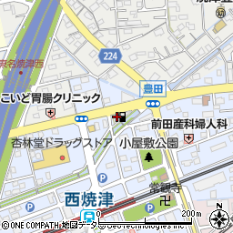 株式会社青木石油　Ｅ‐ＳＴＯＰ．ＡＯＫＩ．西焼津店周辺の地図