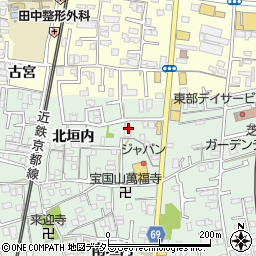 京都府城陽市久世北垣内24周辺の地図