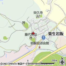 大阪府茨木市粟生岩阪526周辺の地図