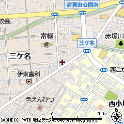 静岡県焼津市三ケ名1147-3周辺の地図