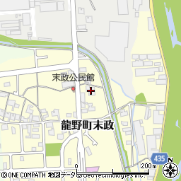 兵庫県たつの市龍野町末政82周辺の地図