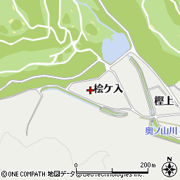 愛知県豊川市平尾町桧ケ入周辺の地図