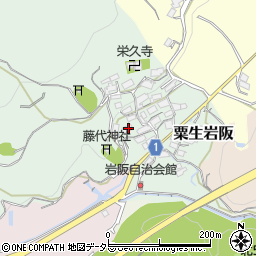 大阪府茨木市粟生岩阪518周辺の地図