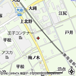 愛知県額田郡幸田町六栗下北野15周辺の地図