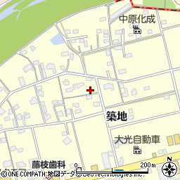 静岡県藤枝市築地189周辺の地図