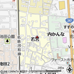 愛知県知多郡武豊町若宮123周辺の地図