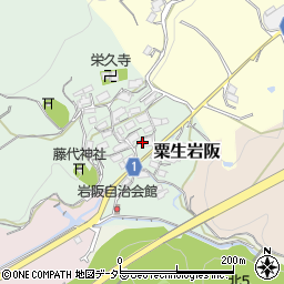 大阪府茨木市粟生岩阪499周辺の地図