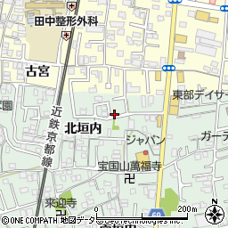 京都府城陽市久世北垣内47周辺の地図