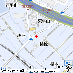 愛知県豊川市赤坂町横枕周辺の地図