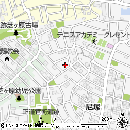 京都府城陽市寺田尼塚12-38周辺の地図