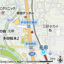 ＪＡ兵庫六甲多田周辺の地図