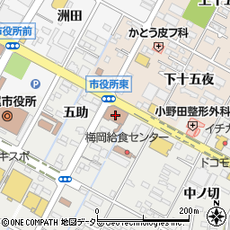 日本郵便西尾郵便局周辺の地図