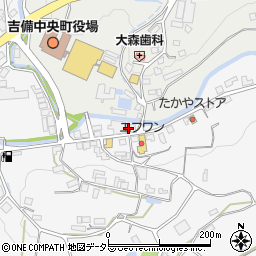 岡山県加賀郡吉備中央町竹荘779周辺の地図