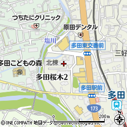 日商岩井多田マンション管理事務所周辺の地図