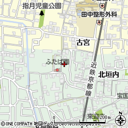 京都府城陽市久世北垣内74周辺の地図