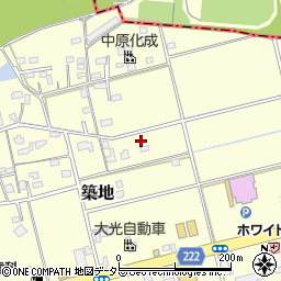 静岡県藤枝市築地202周辺の地図