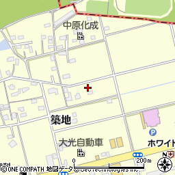 静岡県藤枝市築地202周辺の地図