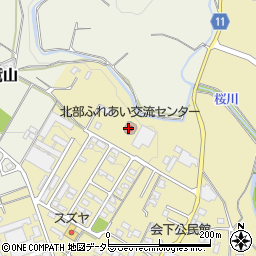 亀山市役所　関町北部ふれあい交流センター周辺の地図