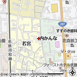 愛知県知多郡武豊町若宮128周辺の地図