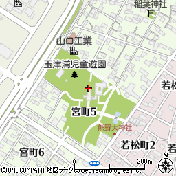 愛知県碧南市宮町周辺の地図