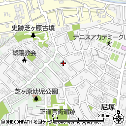 京都府城陽市寺田尼塚12-6周辺の地図