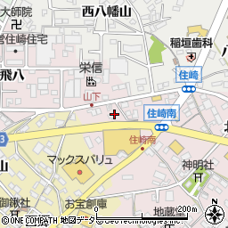 愛知県西尾市住崎町出崎周辺の地図