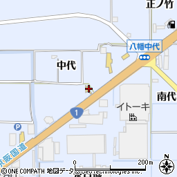 京都府八幡市戸津中代41周辺の地図