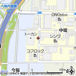 京都府八幡市上津屋八丁周辺の地図