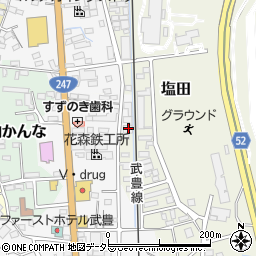 愛知県知多郡武豊町口田52周辺の地図