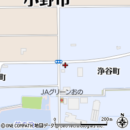 兵庫県小野市浄谷町600-1周辺の地図