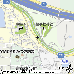 大阪府高槻市安満北の町9-19周辺の地図