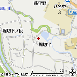 愛知県新城市富岡（堀切平）周辺の地図