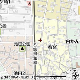愛知県知多郡武豊町若宮73周辺の地図