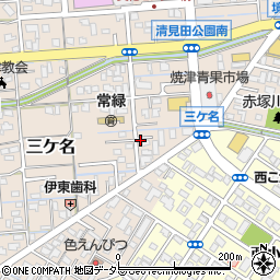 静岡県焼津市三ケ名1145-1周辺の地図