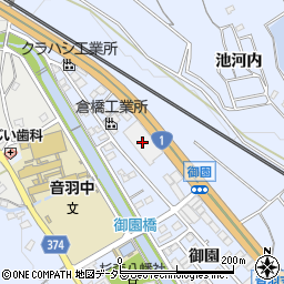 岡崎信用金庫赤坂センター周辺の地図
