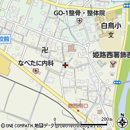 兵庫県姫路市飾西周辺の地図