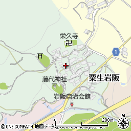 大阪府茨木市粟生岩阪524周辺の地図