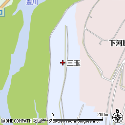 愛知県豊川市松原町三玉周辺の地図