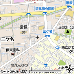 静岡県焼津市三ケ名1142-1周辺の地図