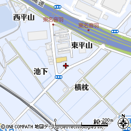 愛知県豊川市赤坂町東平山周辺の地図