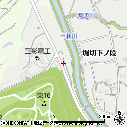 愛知県新城市富岡向小吹周辺の地図