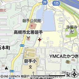 大阪府高槻市安満北の町1周辺の地図