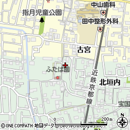 京都府城陽市久世北垣内72-3周辺の地図