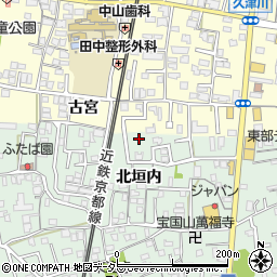 京都府城陽市久世北垣内54周辺の地図